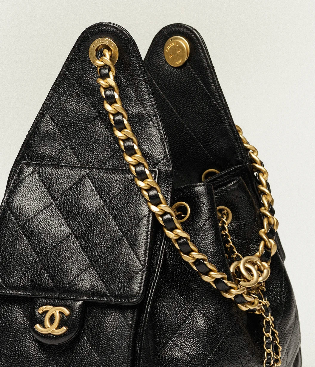 Chanel 25 Hobo Bag Quilted Caviar Small